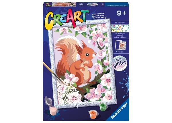 Ravensburger maalimine numbrite järgi Kevadine orav