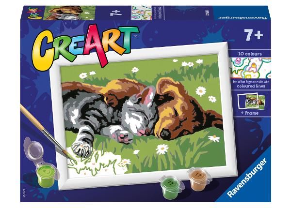 Ravensburger maalimine numbrite järgi Magavad sõbrad