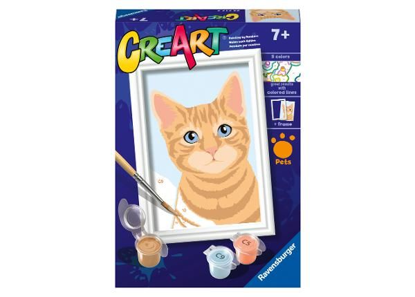 Ravensburger maalimine numbrite järgi Oranž Tabby