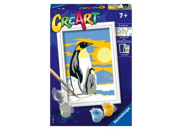 Ravensburger maalimine numbrite järgi Pingviini pere
