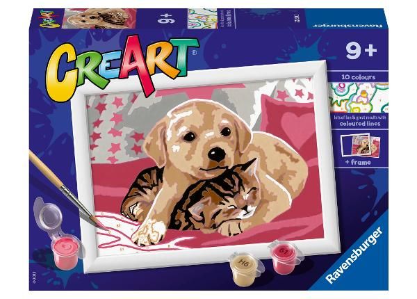 Ravensburger maalimine numbrite järgi Sõbrad