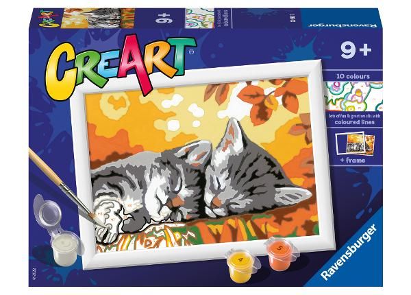 Ravensburger maalimine numbrite järgi Sügise kassid