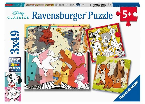 Ravensburger pusle 3x49 tk Disney tegelased