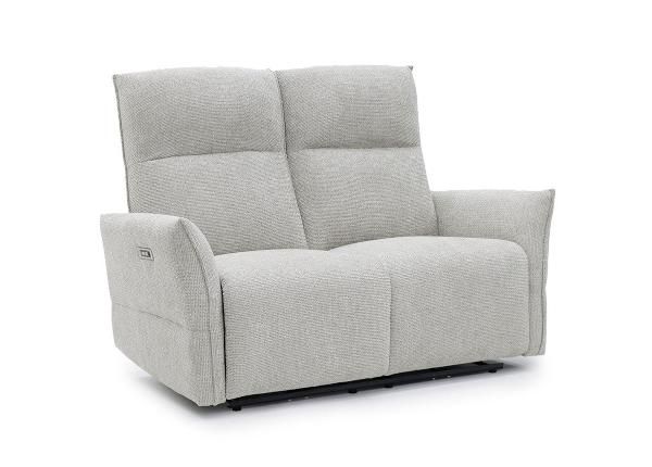 Recliner 2-kohaline diivan Eleganz 2, helehall