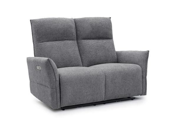 Recliner 2-kohaline diivan Eleganz 2, tumehall