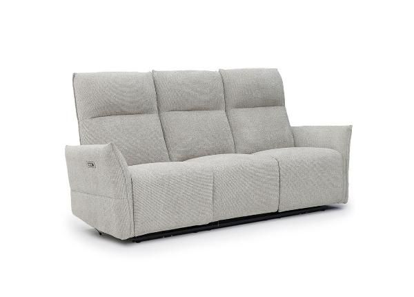 Recliner 3-kohaline diivan Eleganz 3, helehall