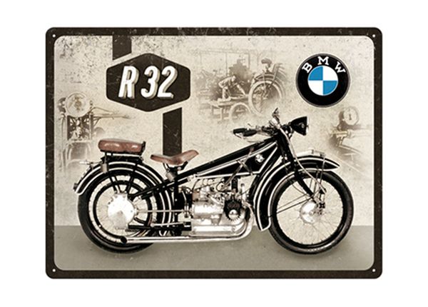 Retro metallposter BMW Motor Maintenance 30x40 cm