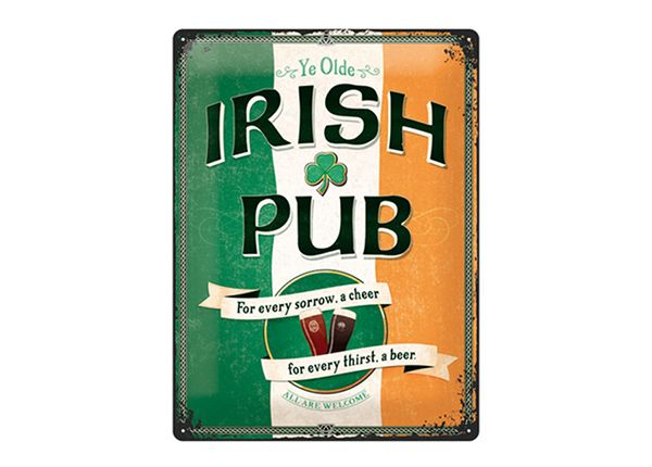 Retro metallposter Irish Pub 30x40 cm