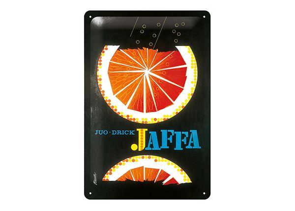 Retro metallposter Jaffa 20x30 cm