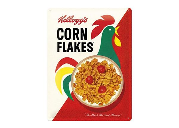 Retro metallposter Kellogg's Corn Flakes Cornelius 30x40 cm