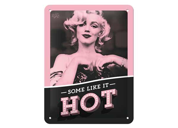 Retro metallposter Marylin Monroe - Some like it hot 15x20 cm