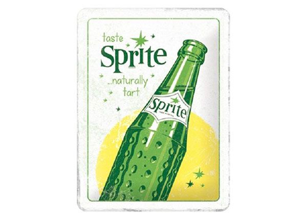 Retro metallposter Sprite - Bottle 15x20 cm