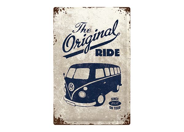 Retro metallposter VW Bulli The Original Ride 40x60 cm