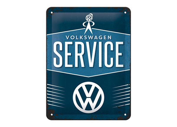 Retro metallposter VW Service 15x20 cm