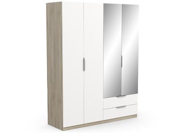 Riidekapp peegliga Ghost 157 cm