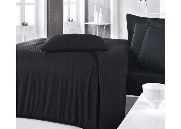 Satiinist voodipesukomplekt Siyah 200x220 cm