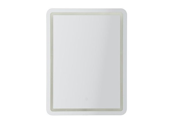 Seinapeegel LED 60x80 cm, hõbedane
