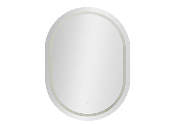 Seinapeegel LED 60x80 cm, hõbedane