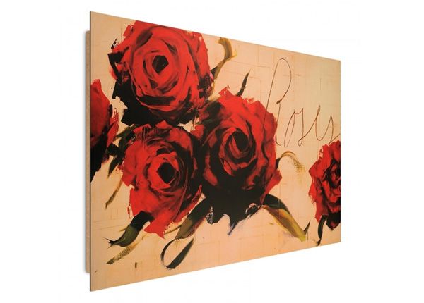 Seinapilt Painted Roses 3D 98x68 cm