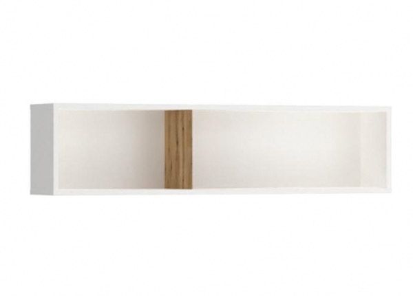 Seinariiul Ricko 120 cm, valge/tamm