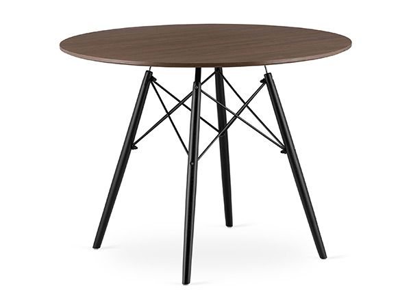 Söögilaud Todi Ø100 cm, tume saar