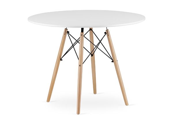 Söögilaud Todi Ø100 cm, valge