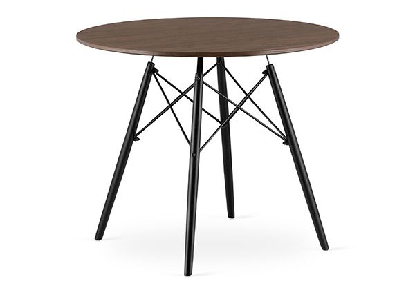 Söögilaud Todi Ø90 cm, tume saar