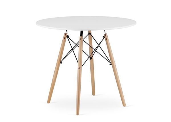 Söögilaud Todi Ø90 cm, valge