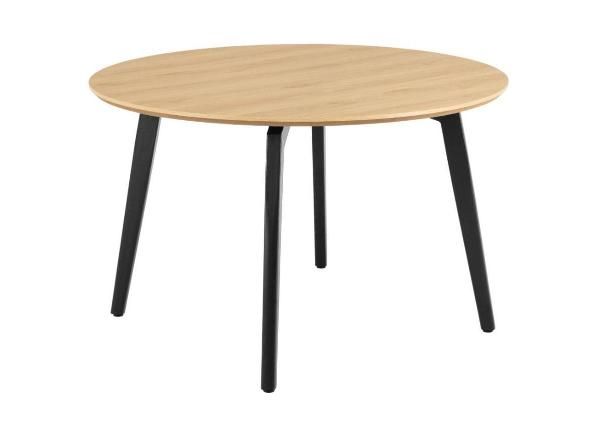 Söögilaud Ziida D120 tamm/must