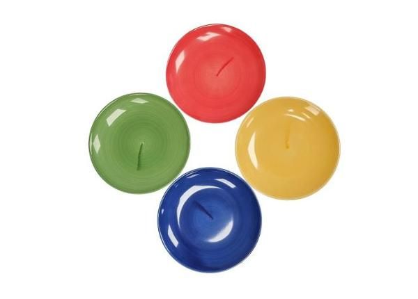 Taldrikute komplekt Värvid, 4 tk