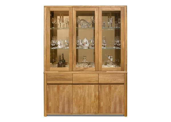 Tammepuidust vitriinkapp Lausenne 33
