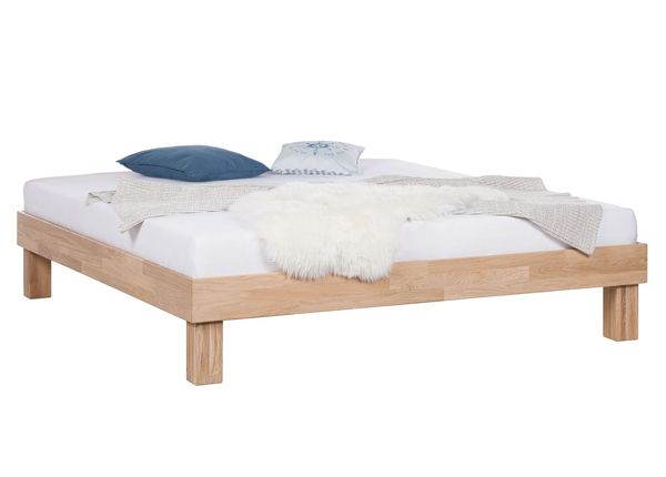 Tammepuidust voodi Judith 180х200 cm, valge õli