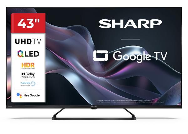 Teler Sharp 43" (108 cm) QLED 4K Ultra HD Google TV, Dolby Vision, Dolby Atmos