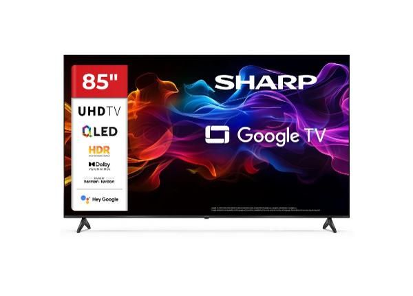 Teler Sharp 85" (215 cm) QLED 4K Ultra HD Google TV, Harman/Kardon, DolbyVision, DolbyAtmos