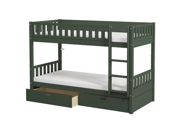 Thuka narivoodi Viggo 2-kohaline sahtlitega, roheline