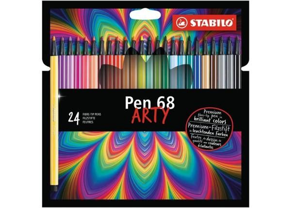 Tindipliiats Stabilo pen 68 24 värvi