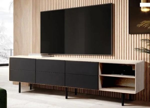 TV-alus Tokyo 213 cm, valge õli