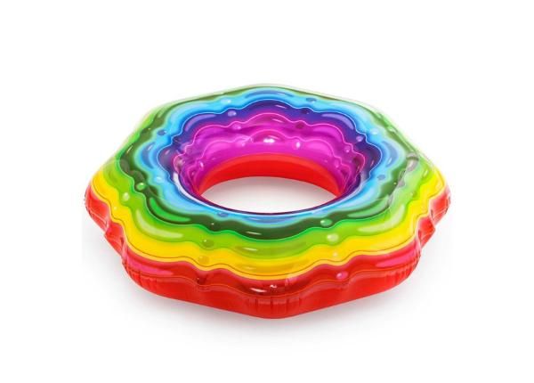 Ujumisrõngas Bestway Rainbow 115 cm