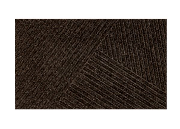 Uksematt Dune Stripes dark brown