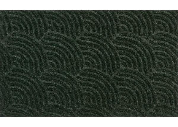 Uksematt Dune Waves midnight green 45x75 cm