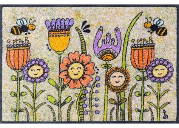 Uksematt Friendly Flowers 50x75 cm