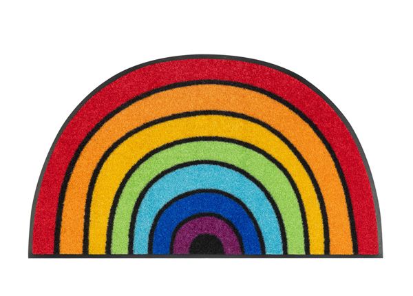 Uksematt Round Rainbow 50x85 cm
