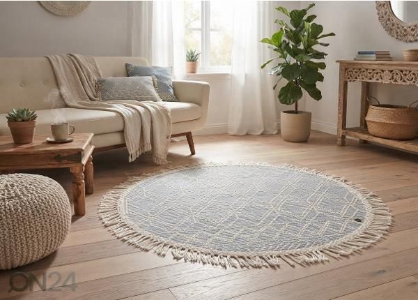 Vaip Tom Tailor Colored Macrame Ø140 cm sinine