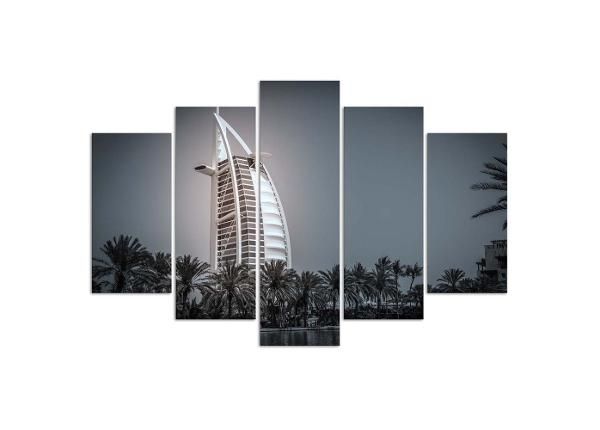 Viieosaline seinapilt Burj Al Arab Hotel in Dubai