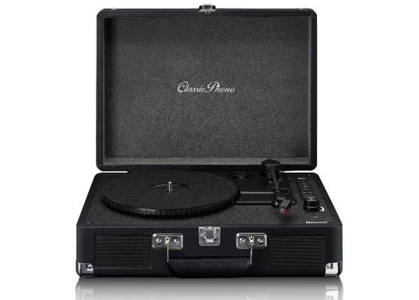 Vinüülplaadimängija kohvris Lenco TT115BK, must