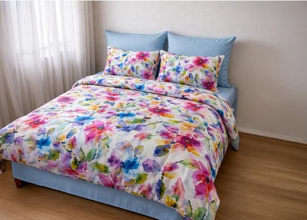 Voodipesu komplekt Vibrance, tekikott 150x205 cm + padjapüür 50x60 cm