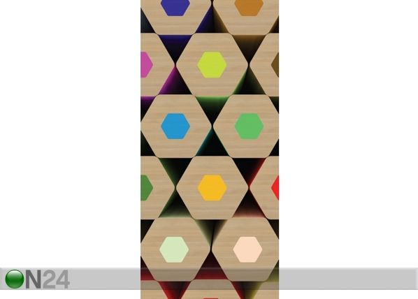 Fliis-fototapeet Colored pencils 90x202 cm