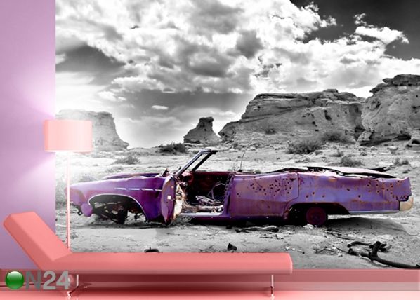 Fototapeet Cadillac in pink 400x280 cm
