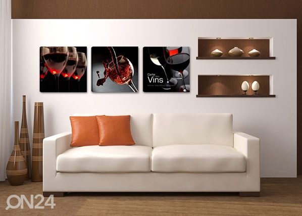 Kolmeosaline seinapilt Vein