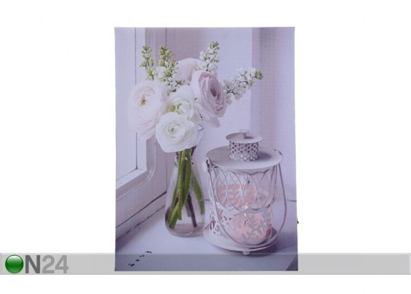 LED pilt Bouquet 70x50 cm